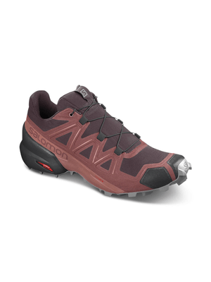 Women's Salomon Speedcross 5 Maroon/Pink Shoe