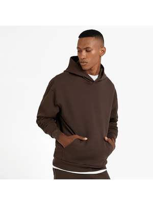 Men's Brown Basic Hoody