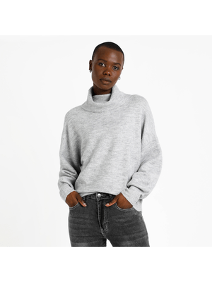 Relaxed Fit Soft Touch Poloneck Jersey
