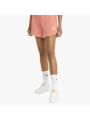Puma Women's Classics Towelling Peach Shorts