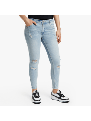 Redbat Women's Light Wash Regular Rise Skinny Jeans