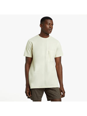 RJ Pique Ecru Pocket T-Shirt