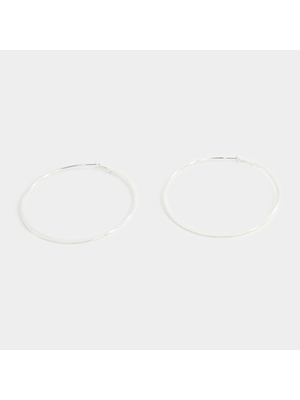 Women's Silver Hoop Earrings