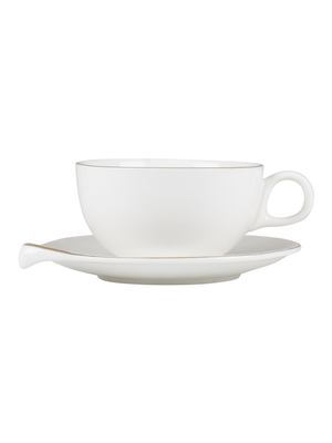 Lacasa Cup and Saucer With Gold Trim 180ml